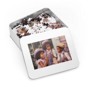 Children sitting dressed to the nine Jigsaw Puzzle
