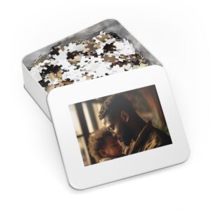 Black Father And Son Jigsaw Puzzle